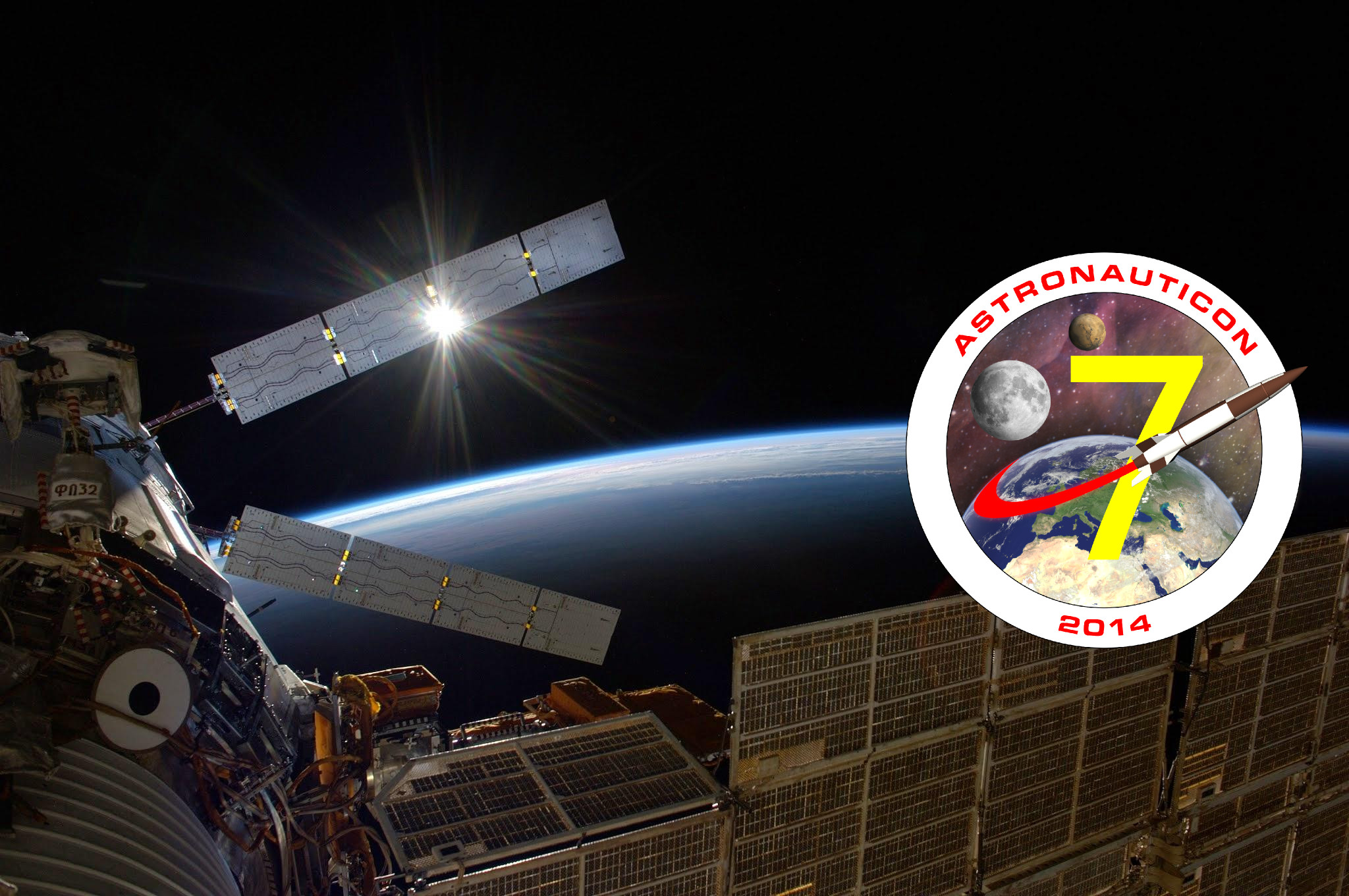 Banneri di AstronautiCON 7. Credit: NASA/Riccardo Rossi
